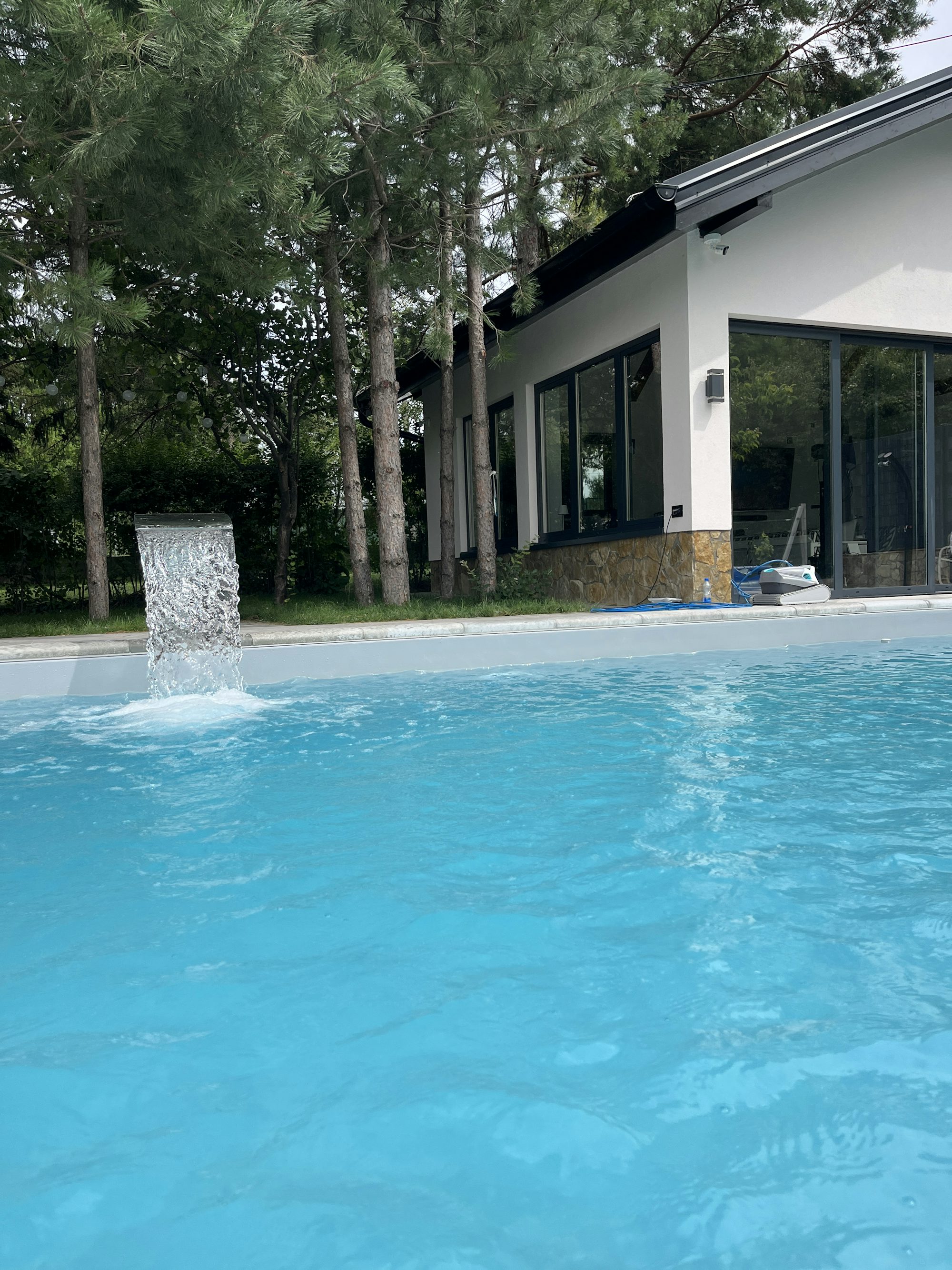 Crystal clear swimming pool maintained by Al Waha Pools Dubai