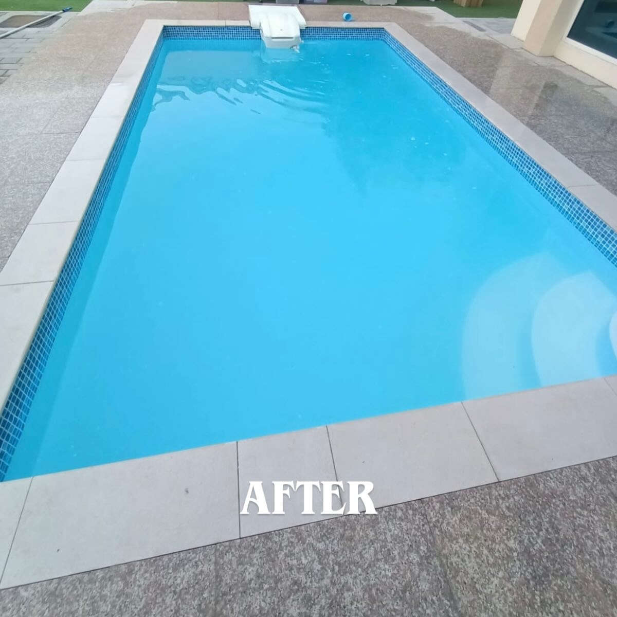 Pool sparkling clean after Al Waha treatment