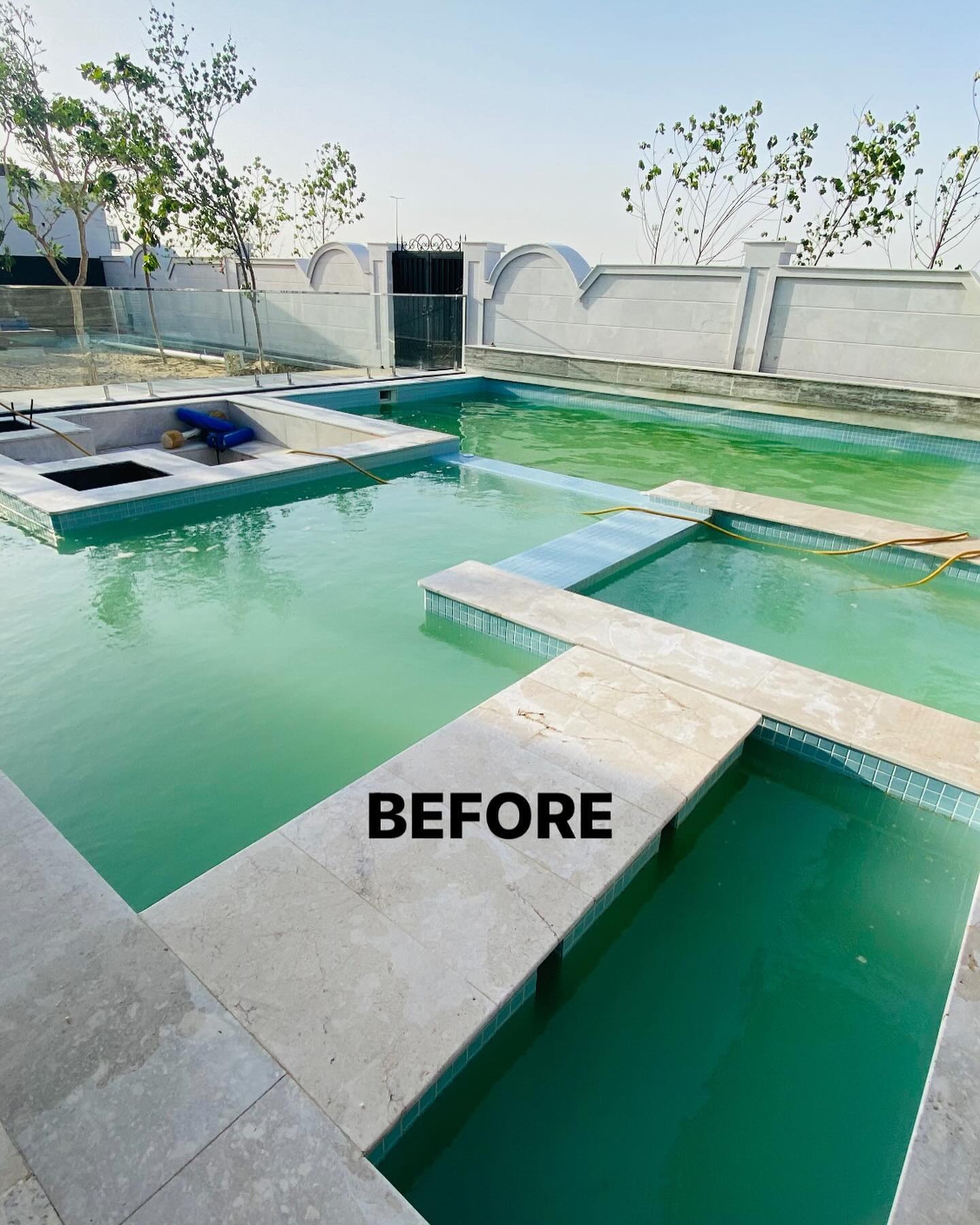 Pool before Al Waha maintenance service